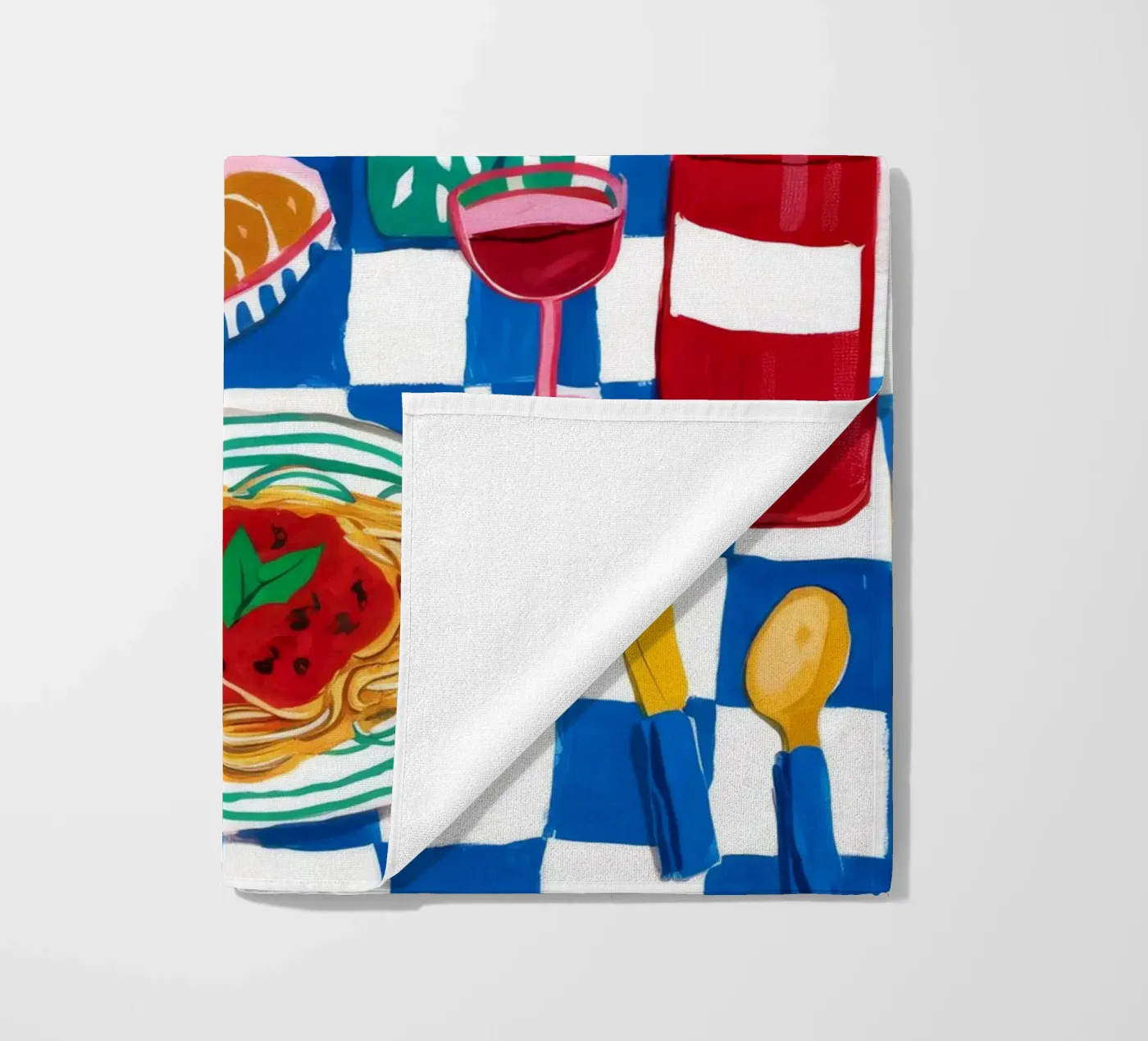 Spaghetti Wine Cherry telo mare da Aurora Muse