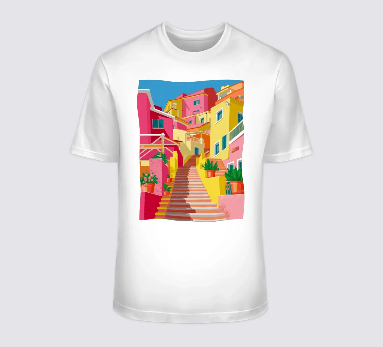 Chromatic Stairway Climb t-shirt by Jasper Rune