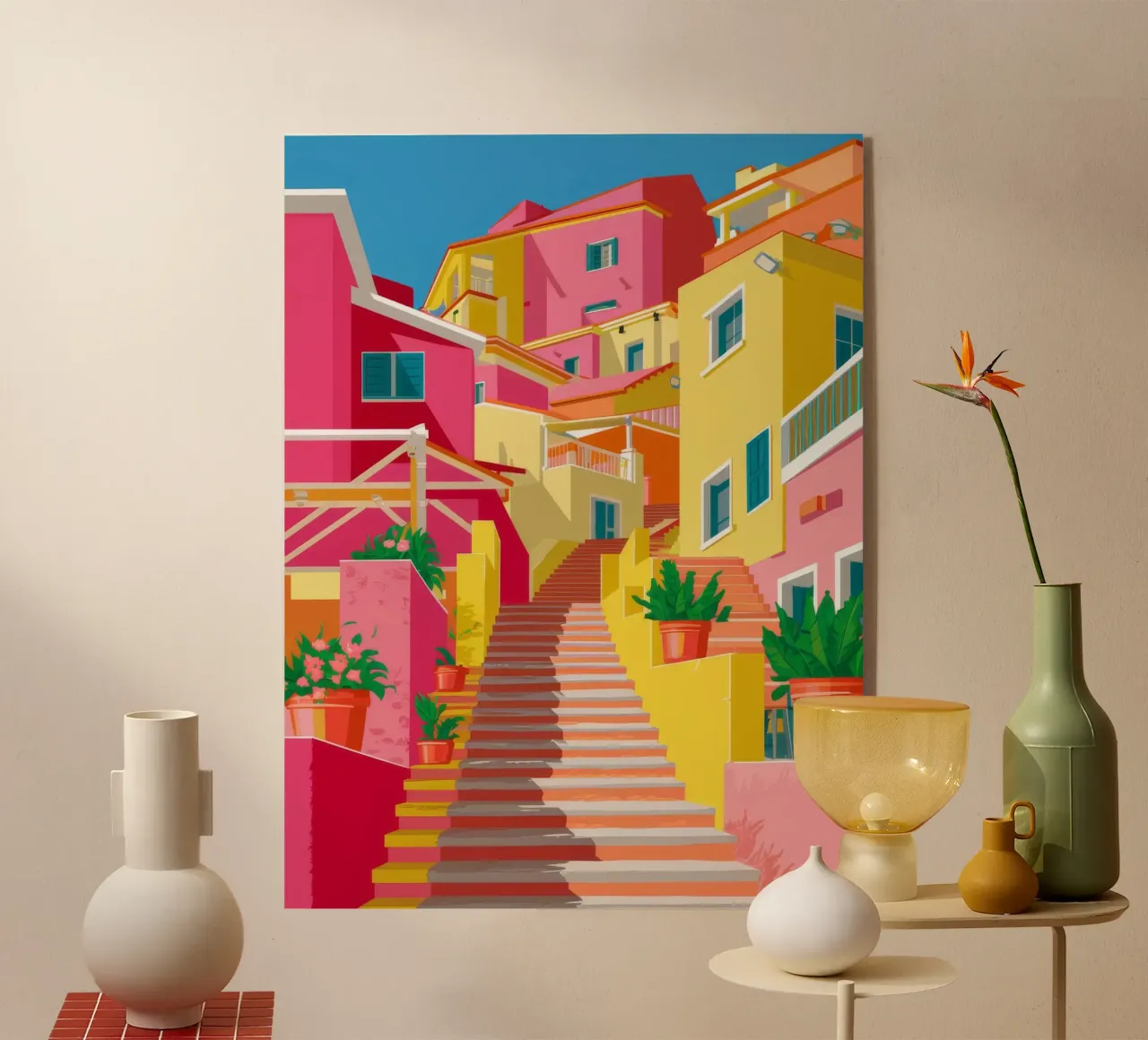 Chromatic Stairway Climb acrylic glass by Jasper Rune