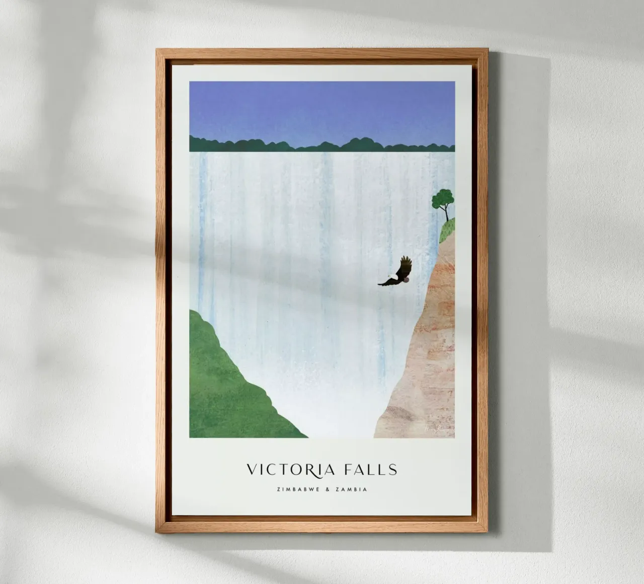 Victoria Falls Series II tela con Cornice a cassetta da Henry Rivers