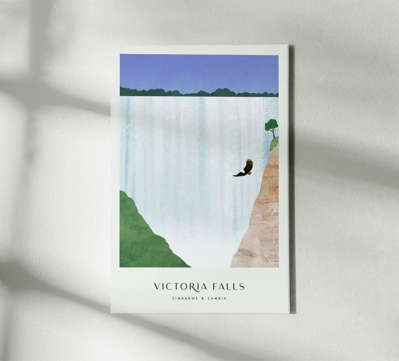 Victoria Falls Series II tela con Cornice a cassetta da Henry Rivers