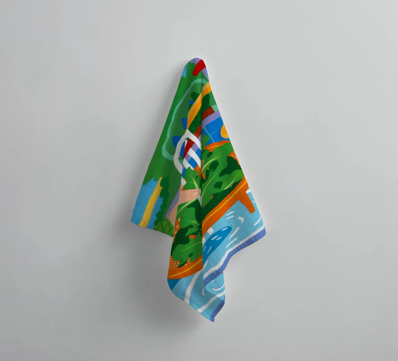 Laver la vie en vert serviette de bain de Aurora Muse