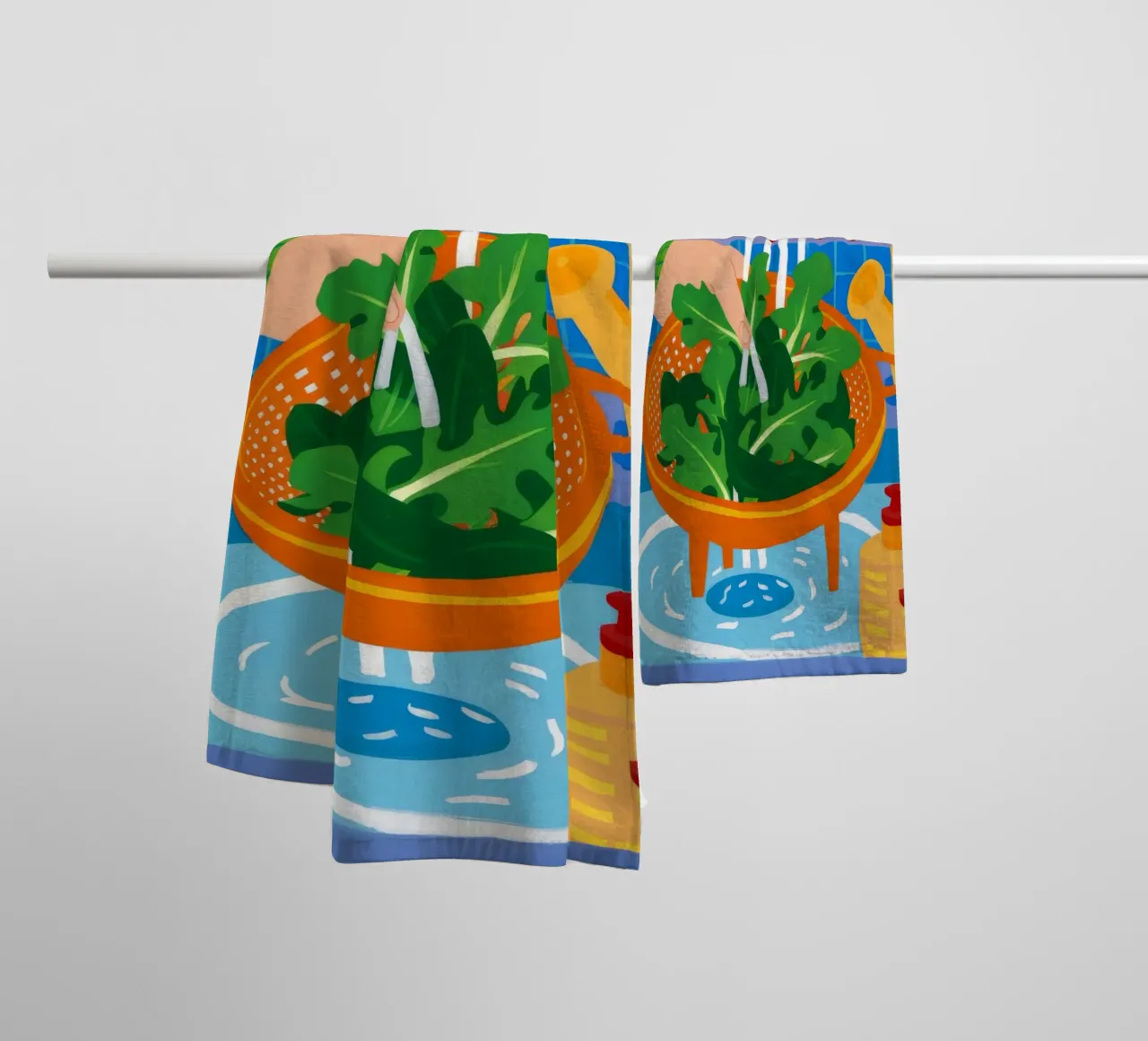 Laver la vie en vert serviette de bain de Aurora Muse