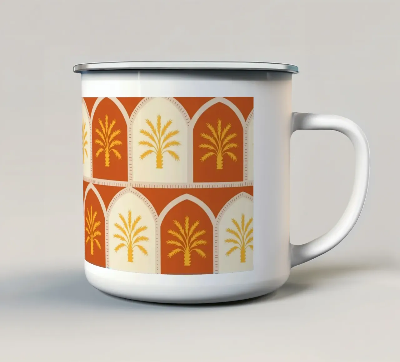 Archi di palma tazza in smalto da Kintsugi99