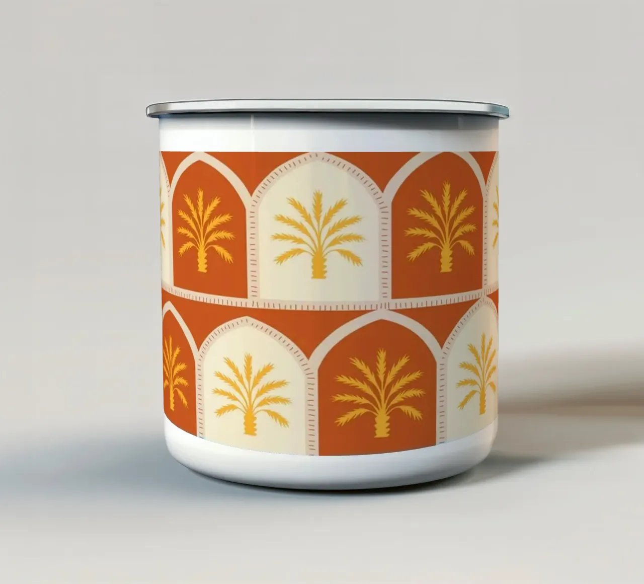 Archi di palma tazza in smalto da Kintsugi99