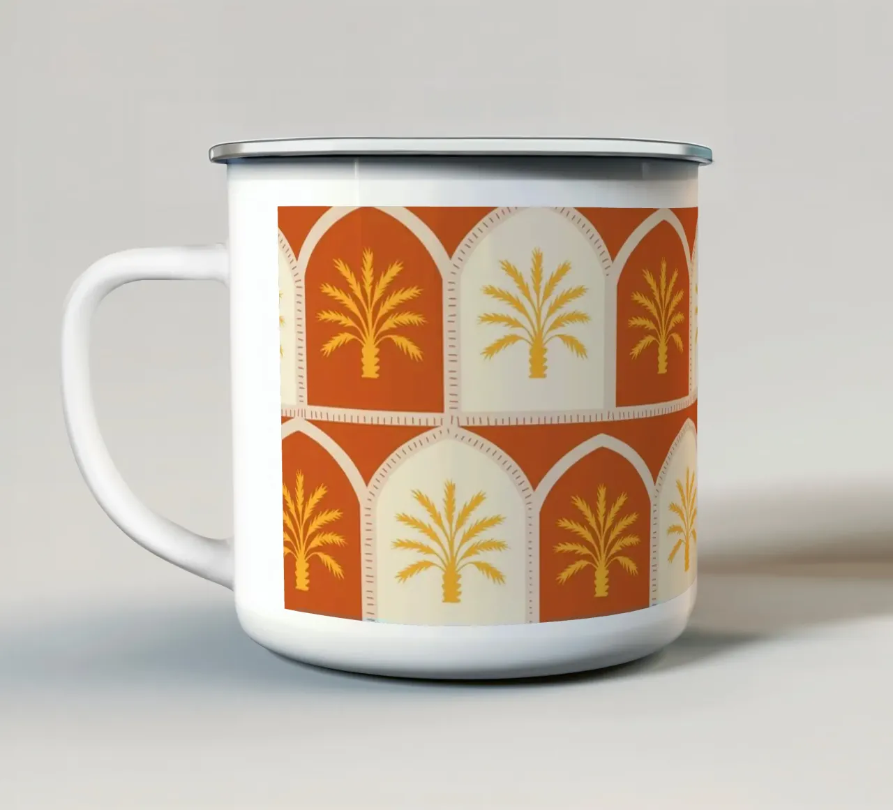 Archi di palma tazza in smalto da Kintsugi99