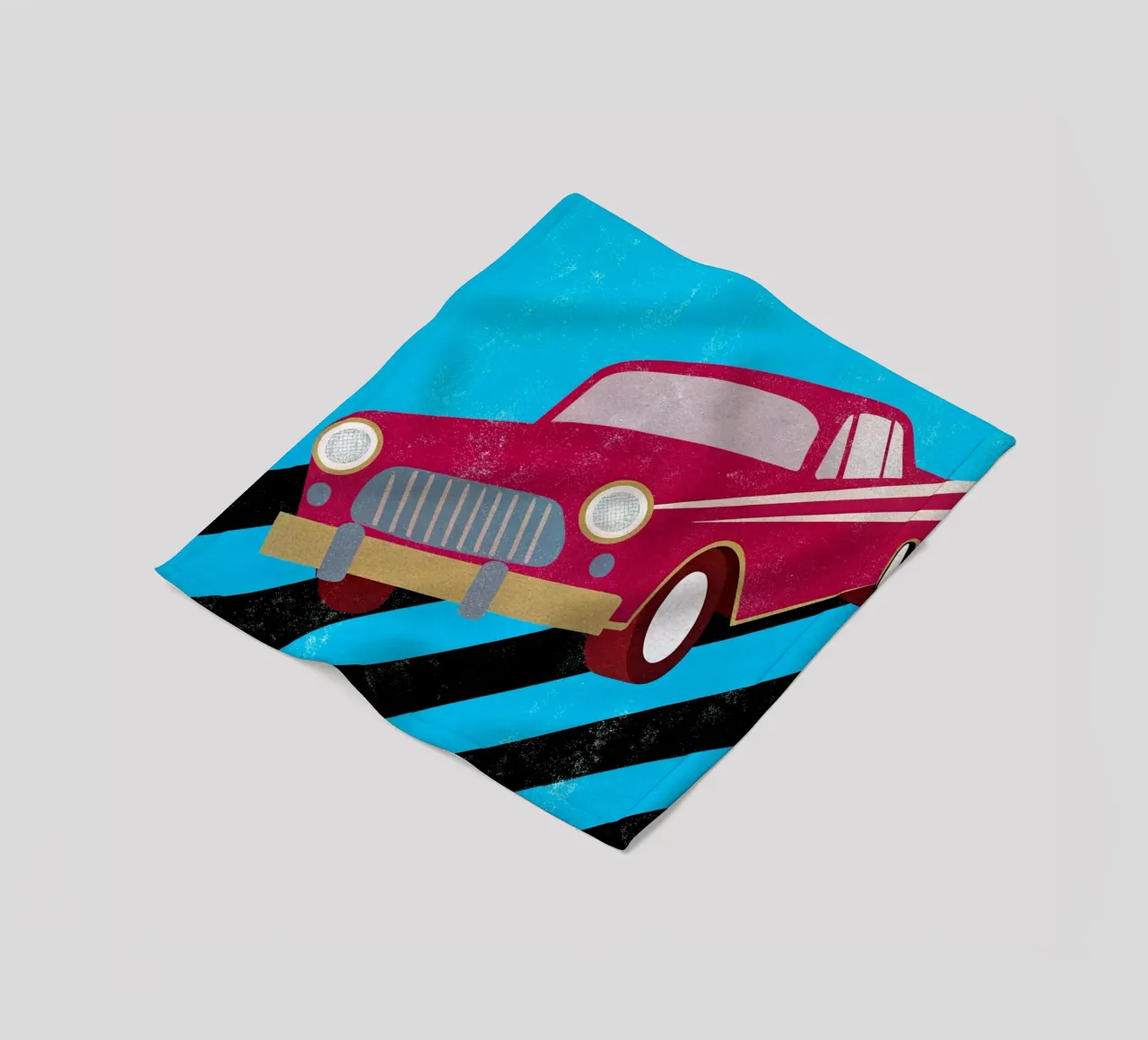 auto retro pop art coperta in pile da ralliness