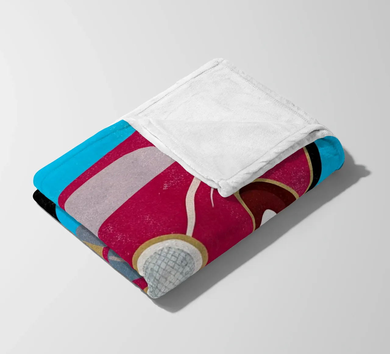 auto retro pop art coperta in pile da ralliness