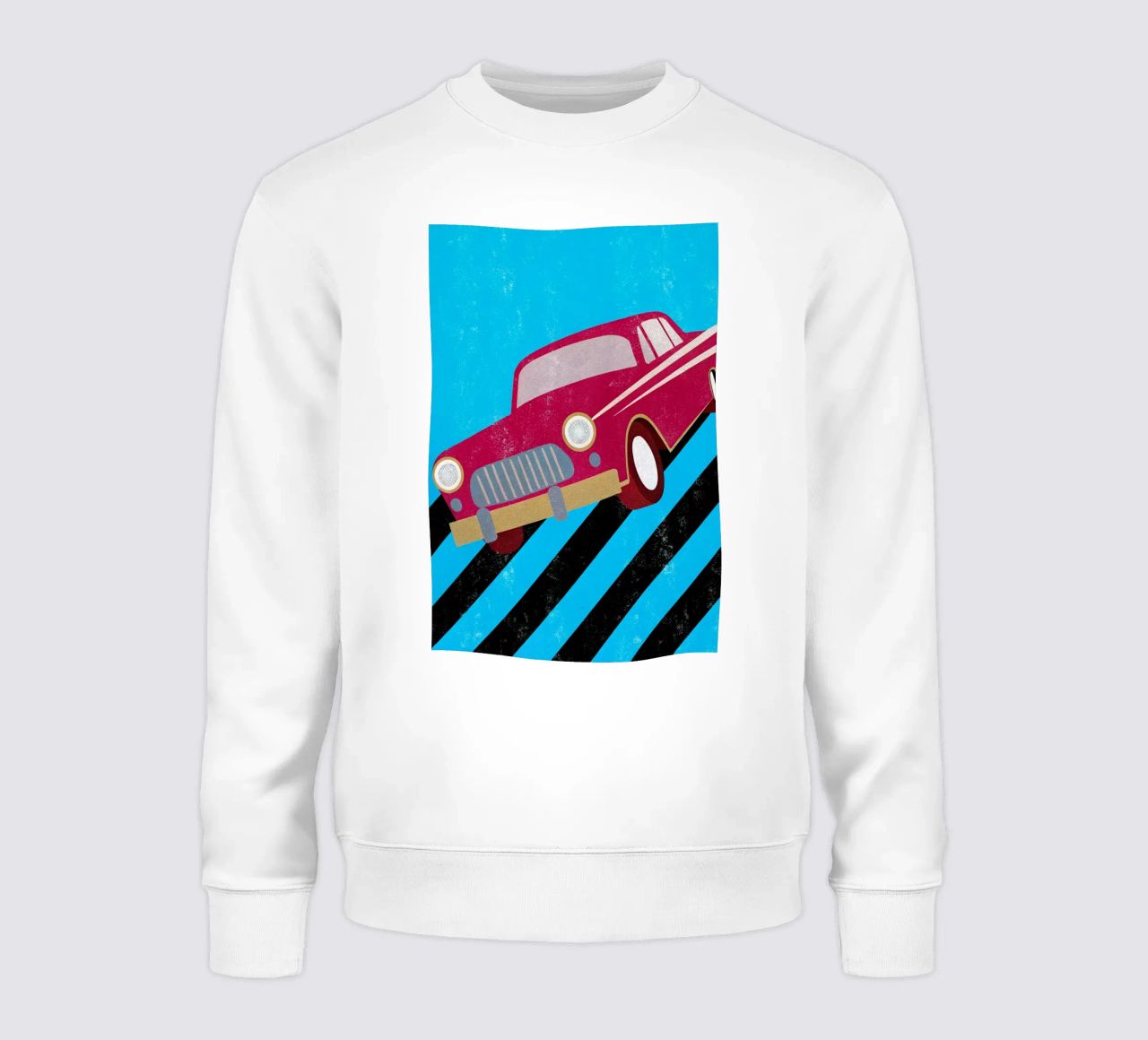 auto retro pop art felpa da ralliness