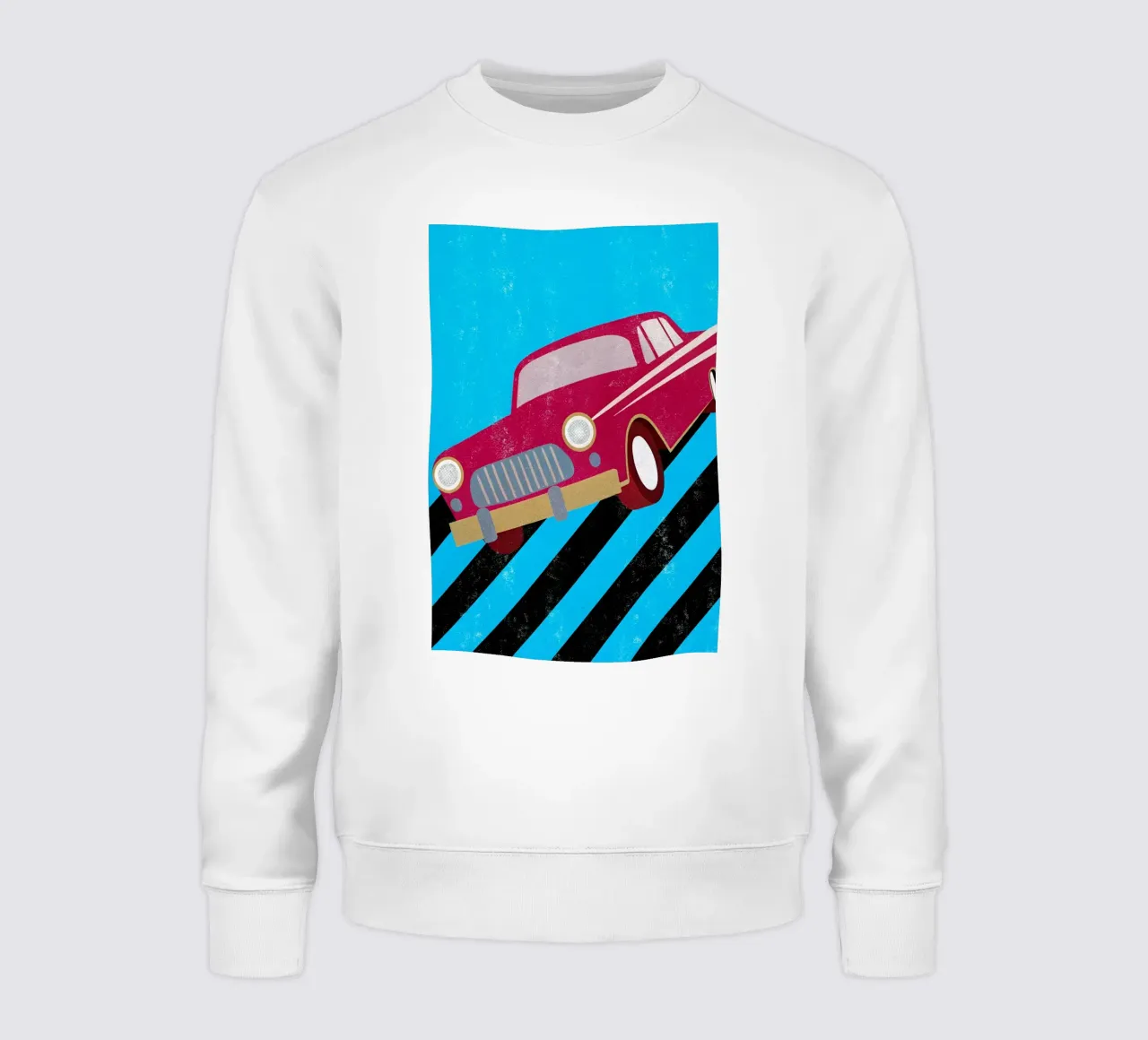 auto retro pop art felpa da ralliness