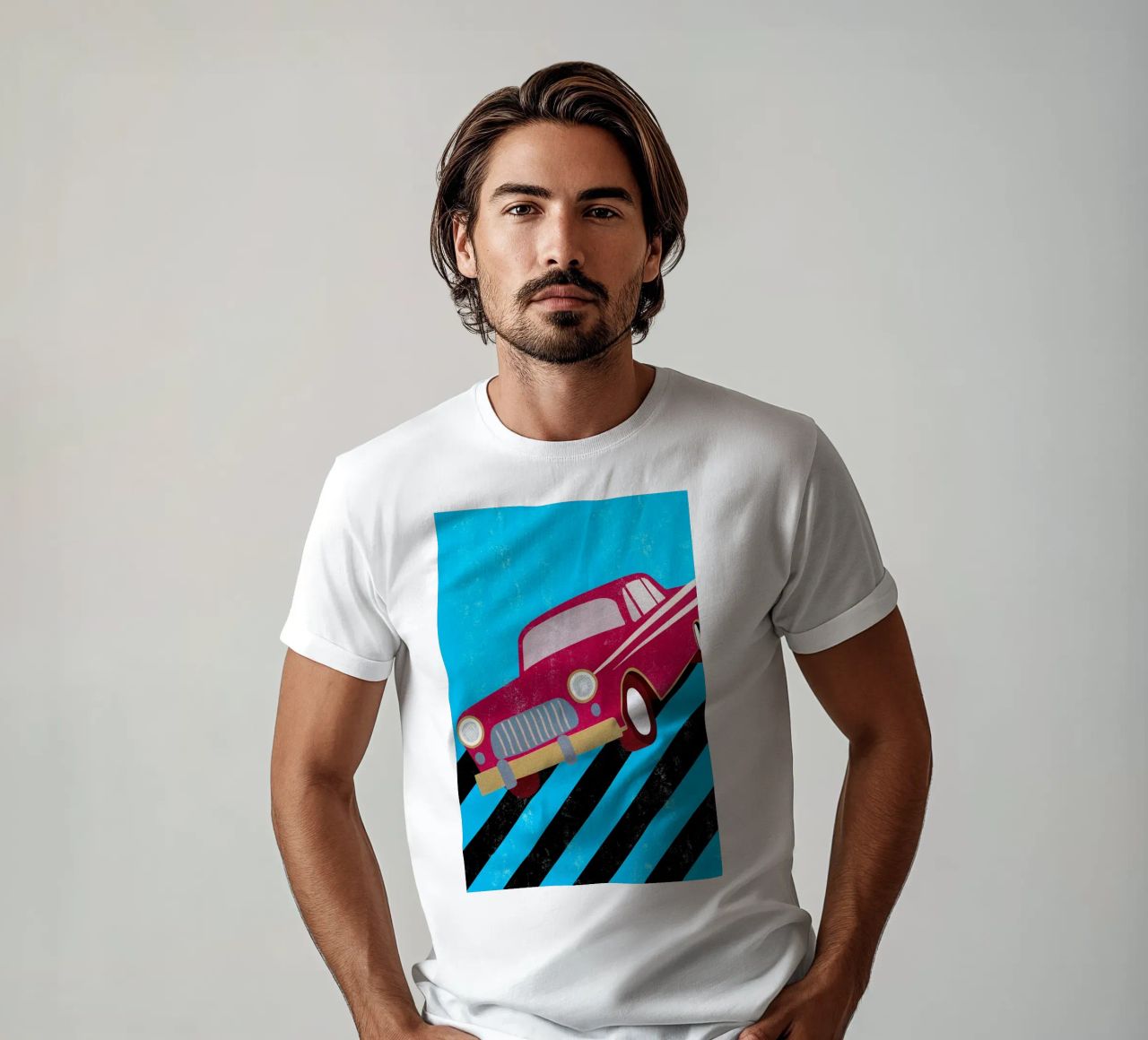 auto retro pop art t-shirt da ralliness