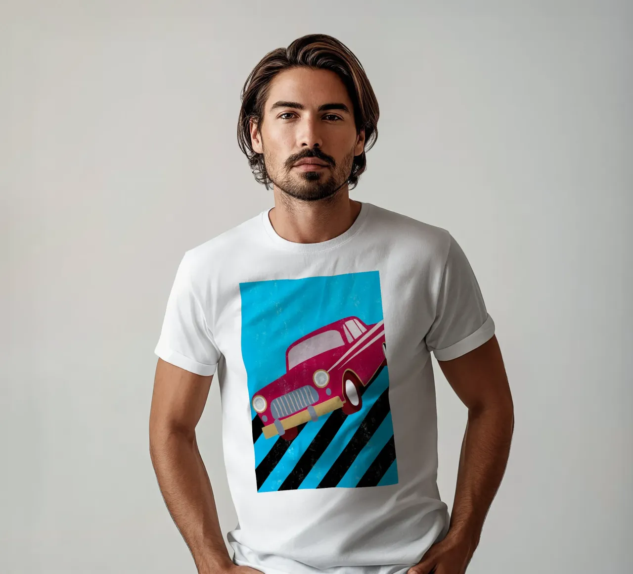 auto retro pop art t-shirt da ralliness