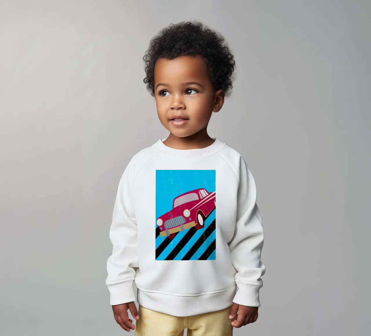car retro pop art baby sweatshirt by ralliness