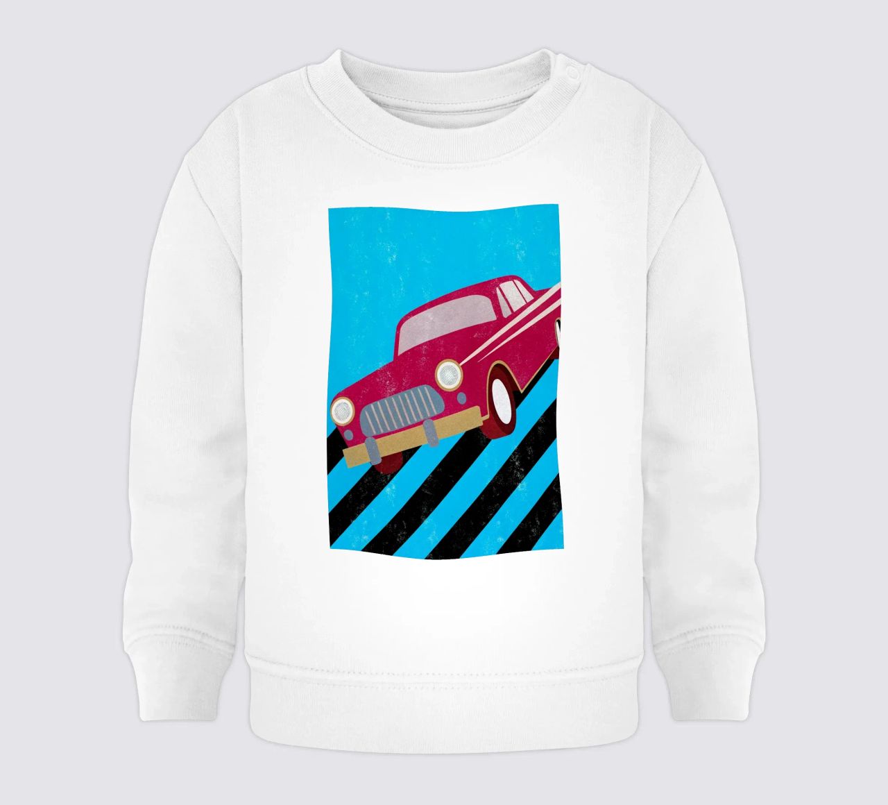 auto retro pop art felpa neonato da ralliness