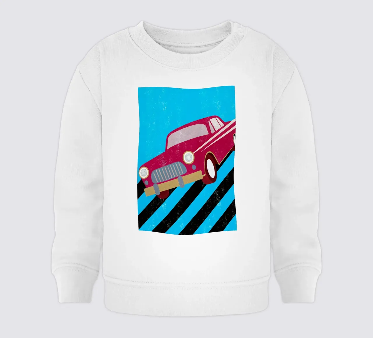 car retro pop art baby sweatshirt by ralliness