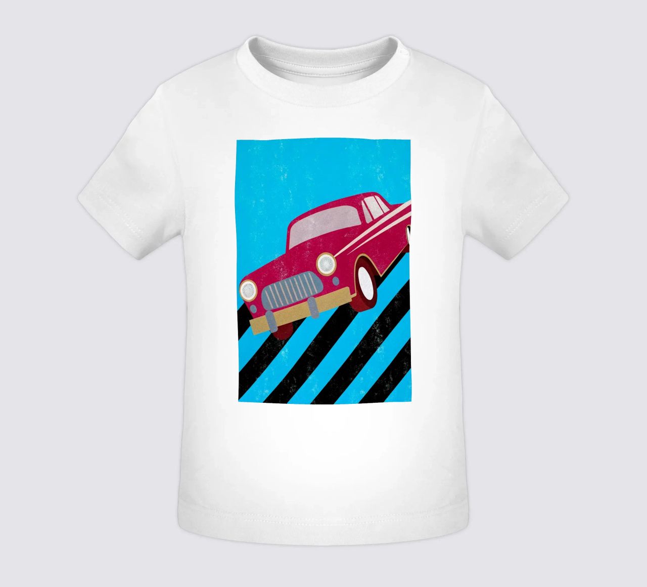 auto retro pop art maglietta neonato da ralliness