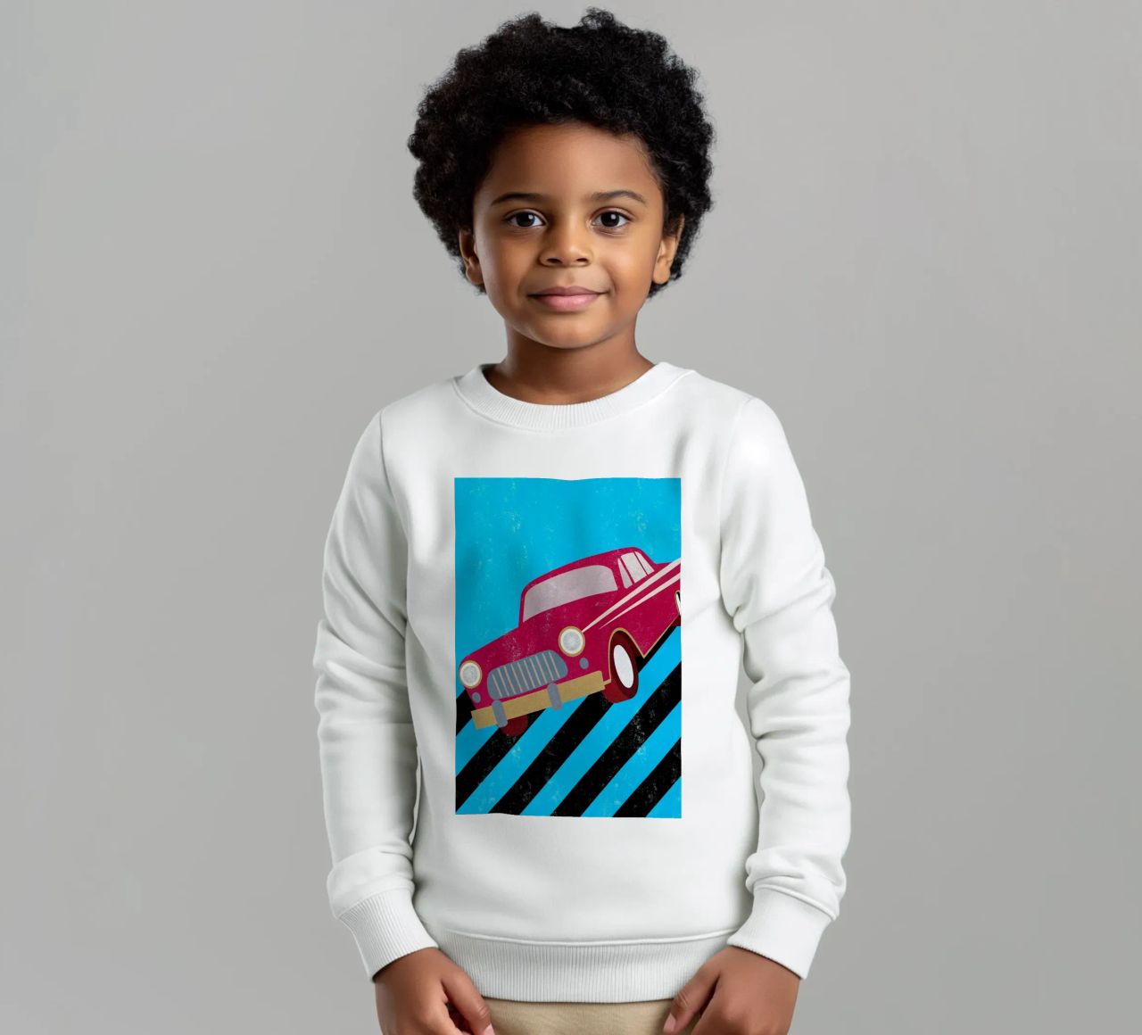 auto retro pop art felpa bambino da ralliness