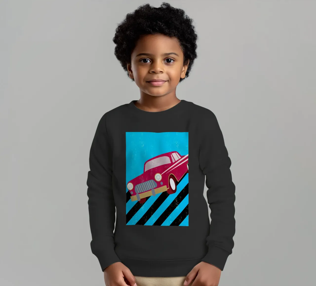 auto retro pop art felpa bambino da ralliness