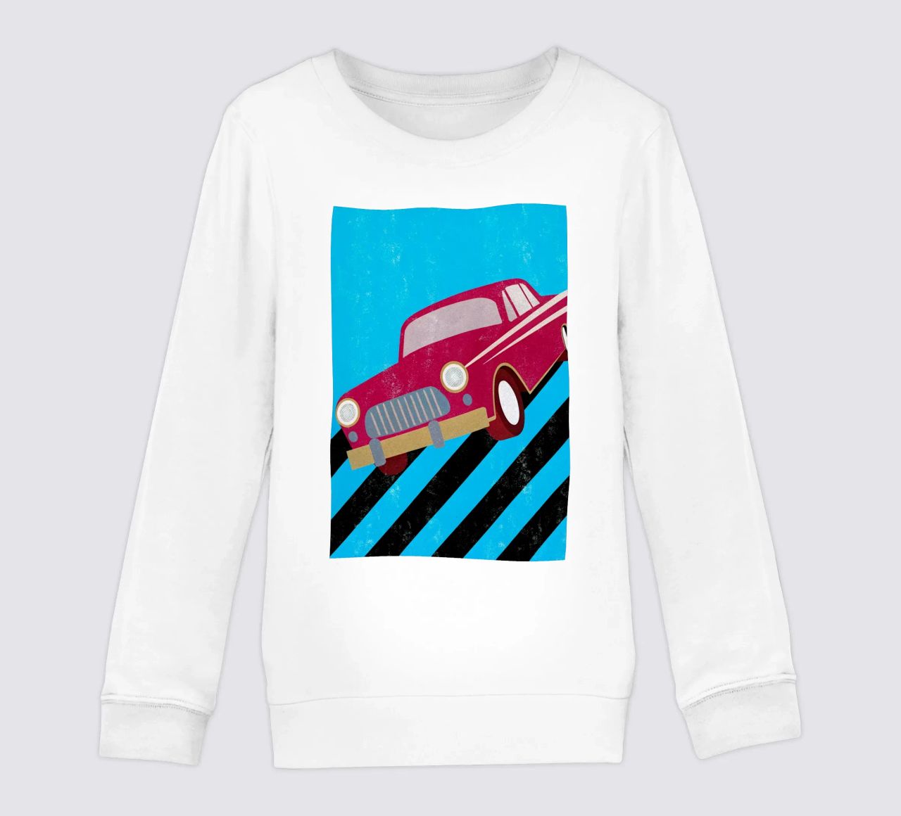 auto retro pop art felpa bambino da ralliness