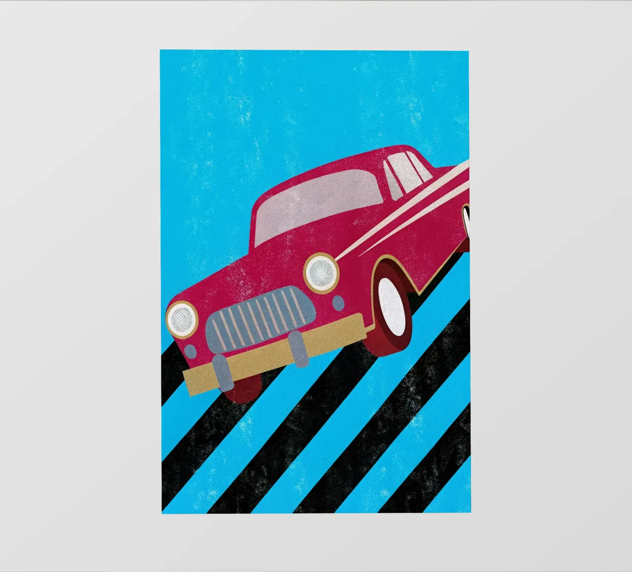 auto retro pop art pellicola backlit da ralliness