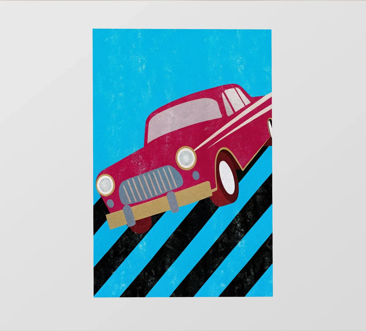 auto retro pop art telo in pvc da ralliness