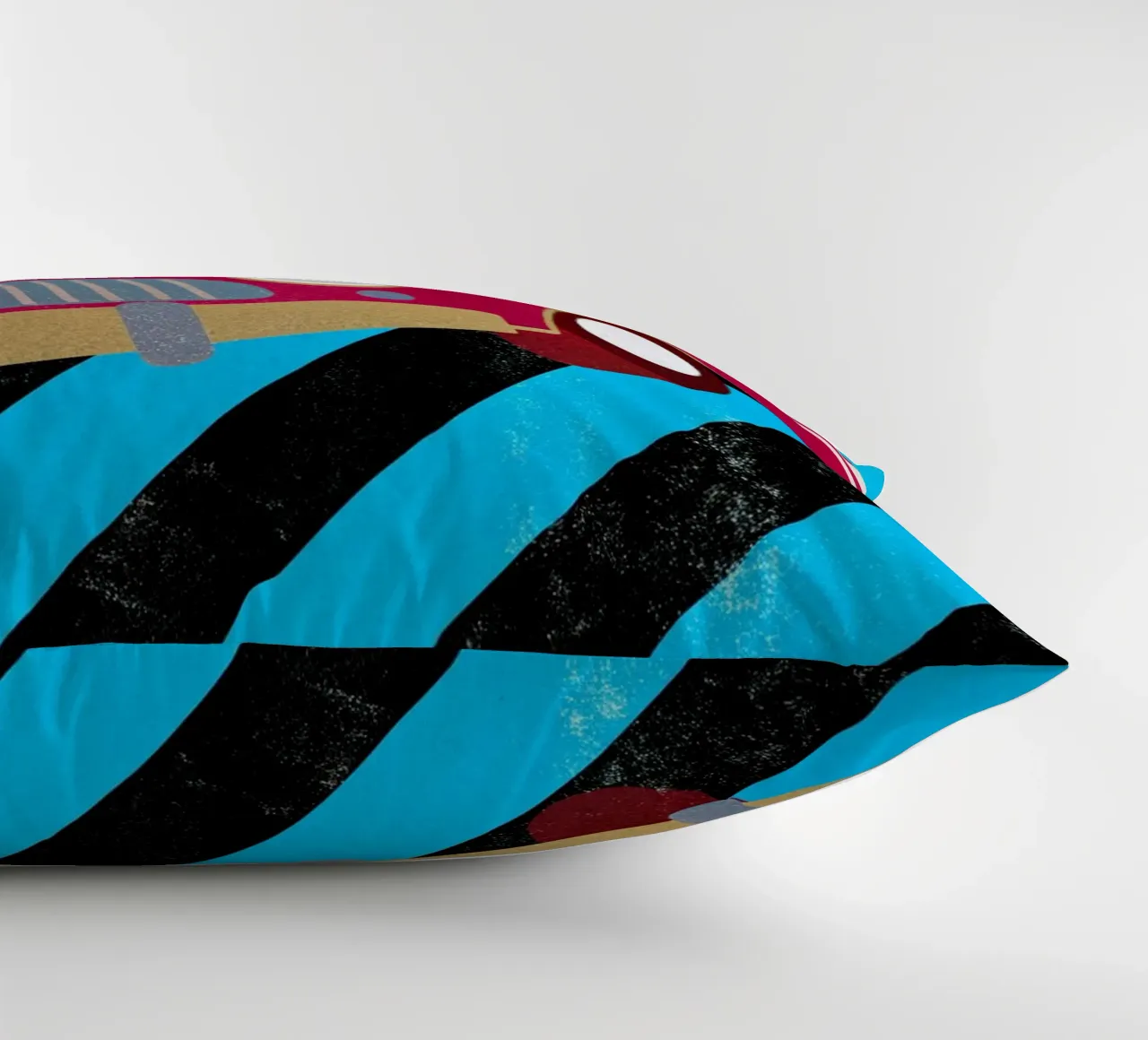 car retro pop art decorative cushion by ralliness