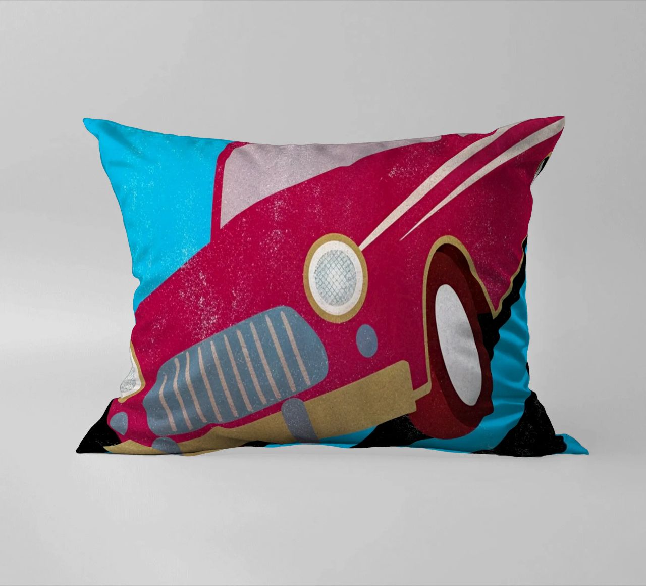 auto retro pop art cuscino da ralliness