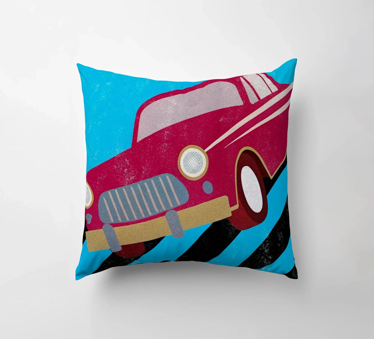 auto retro pop art cuscino da ralliness
