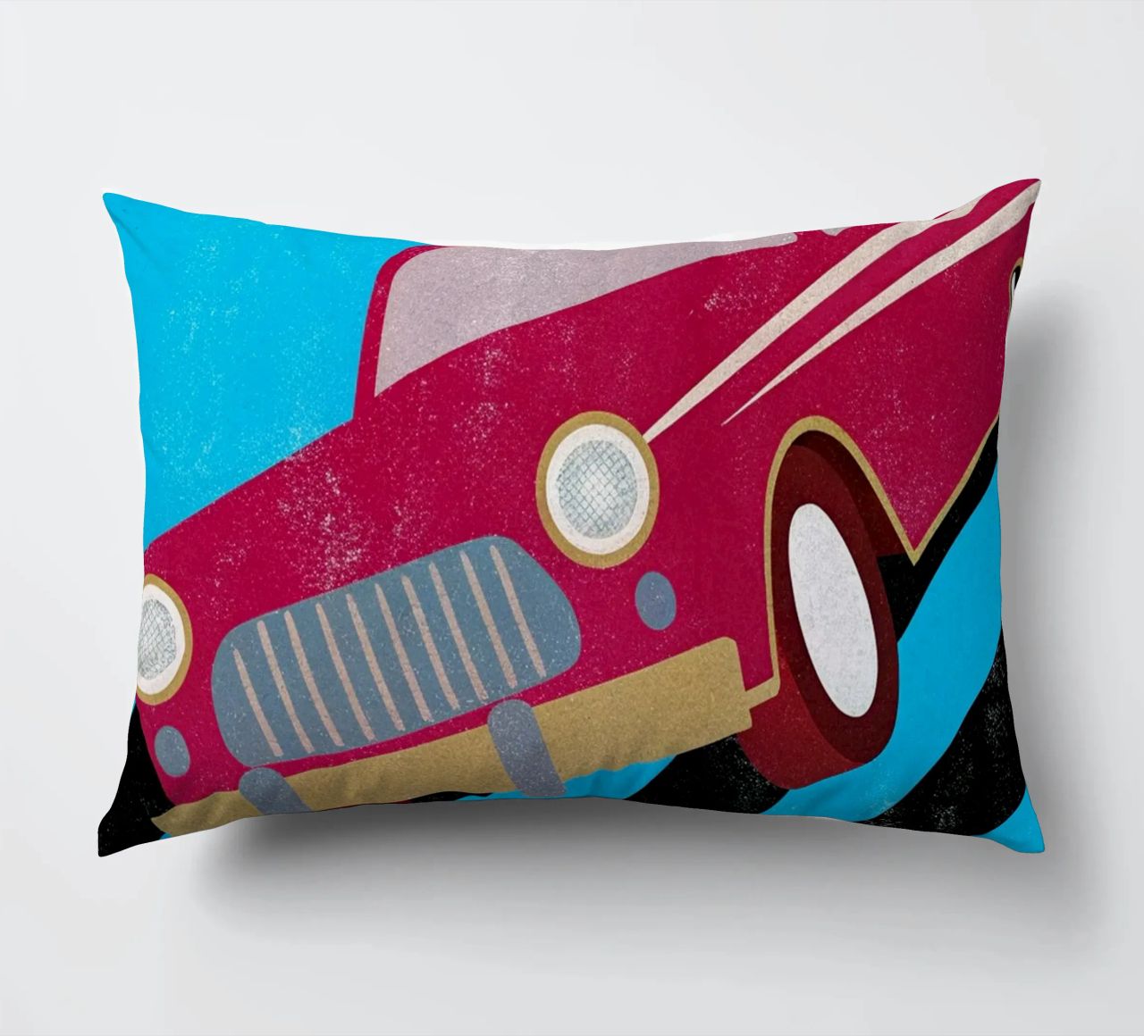 auto retro pop art cuscino da ralliness