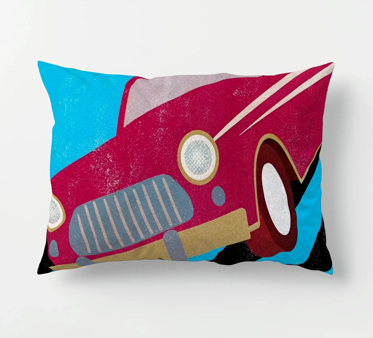 auto retro pop art cuscino da ralliness