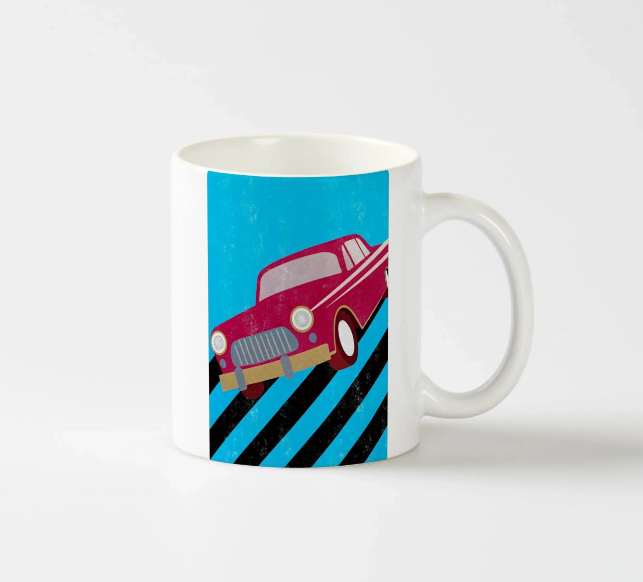 auto retro pop art tazza in ceramica da ralliness