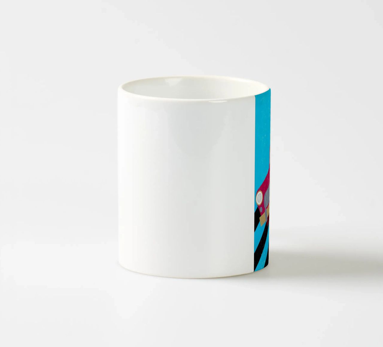 auto retro pop art tazza in ceramica da ralliness