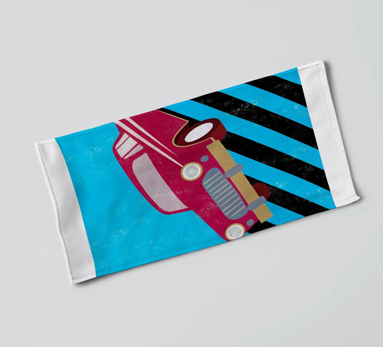 auto retro pop art asciugamano da bagno da ralliness