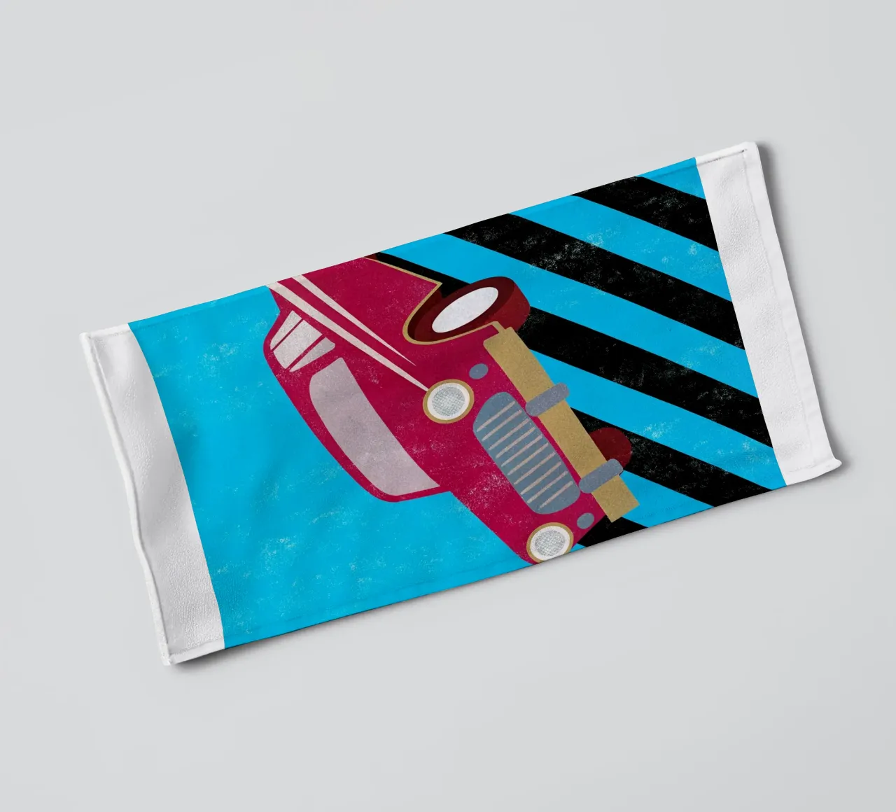car retro pop art toalla de baño de ralliness