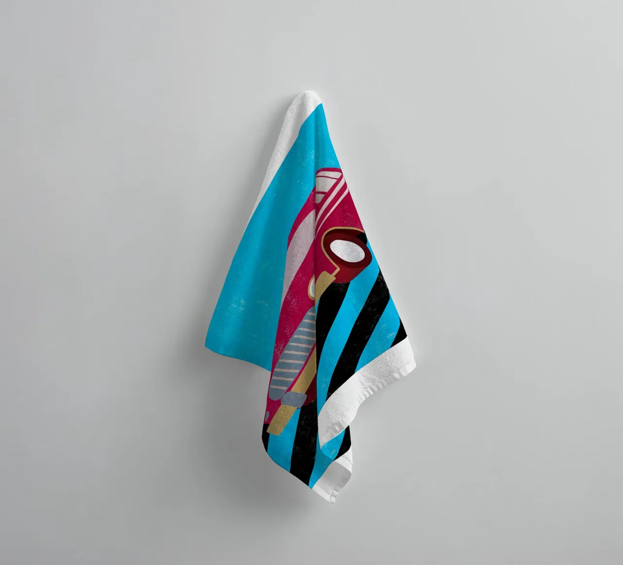 auto retro pop art asciugamano da bagno da ralliness