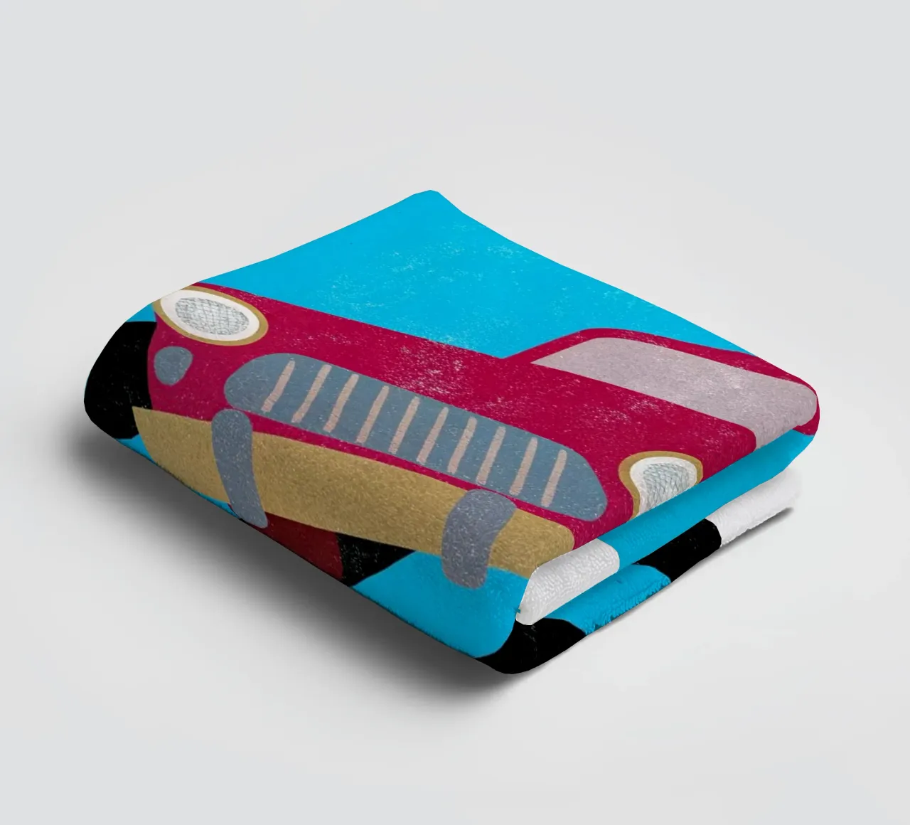 car retro pop art toalla de baño de ralliness