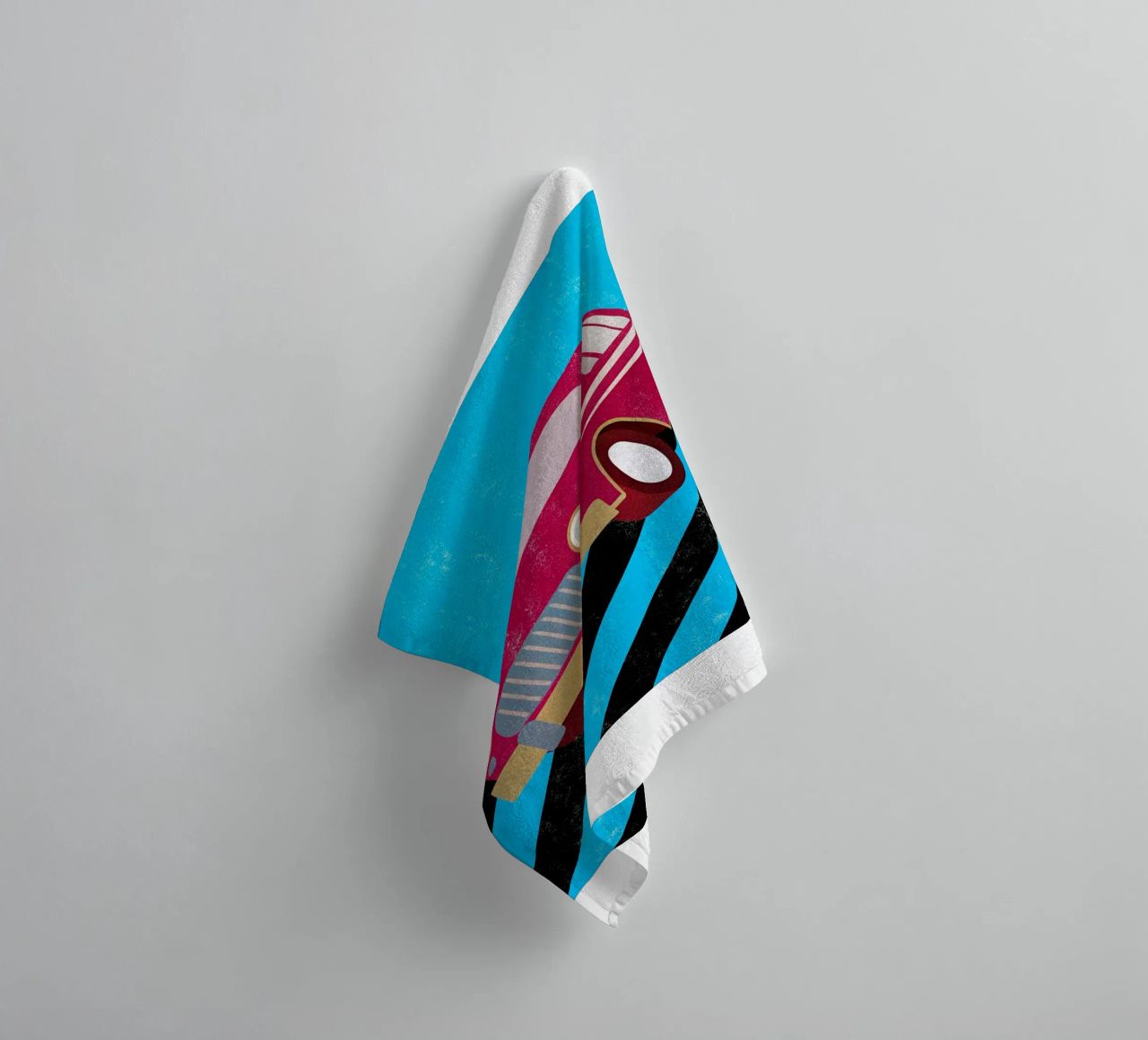 auto retro pop art asciugamano da bagno da ralliness