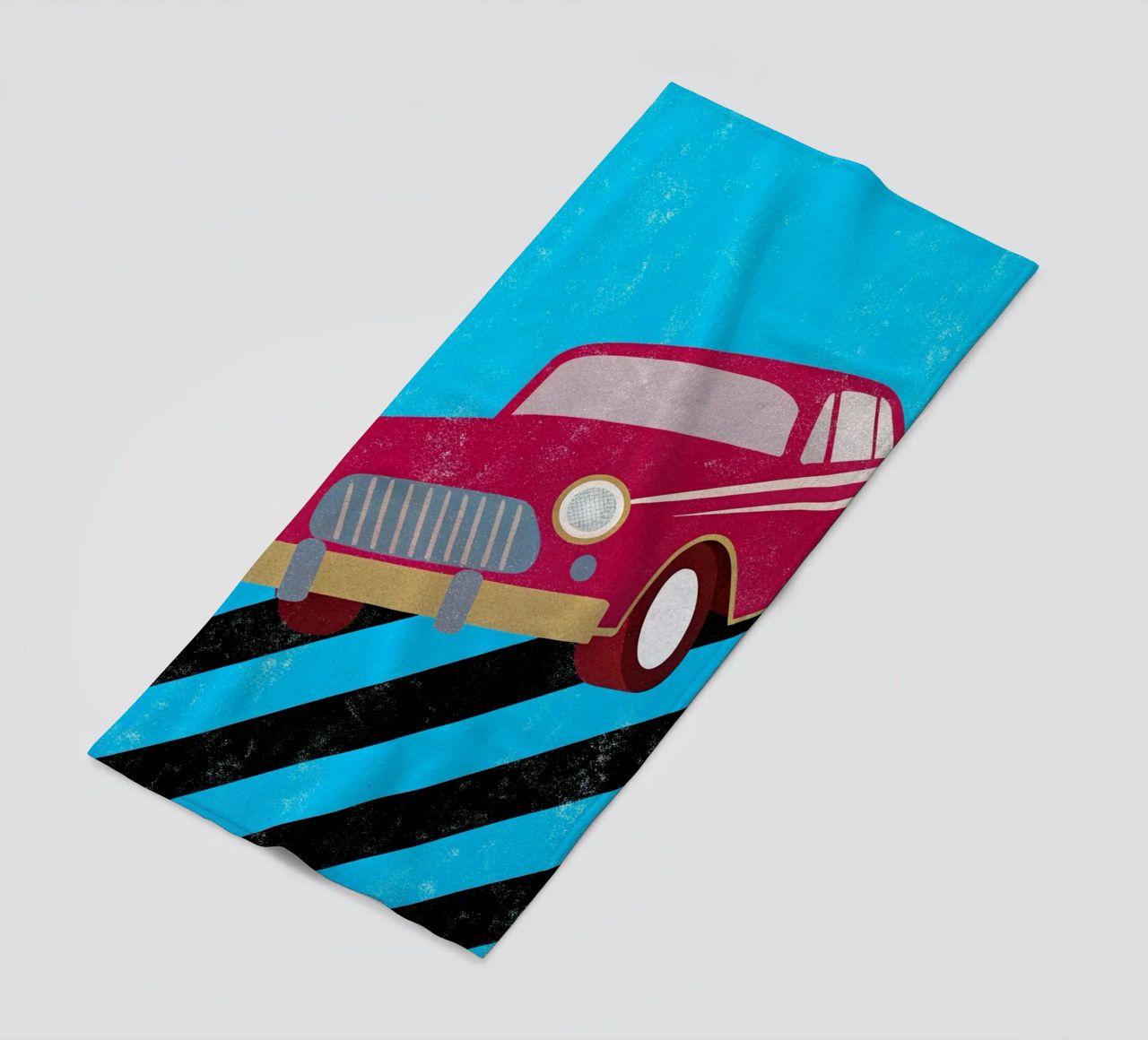 auto retro pop art telo mare da ralliness