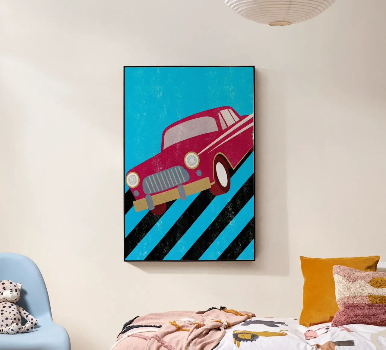 auto retro pop art plexiglass da ralliness
