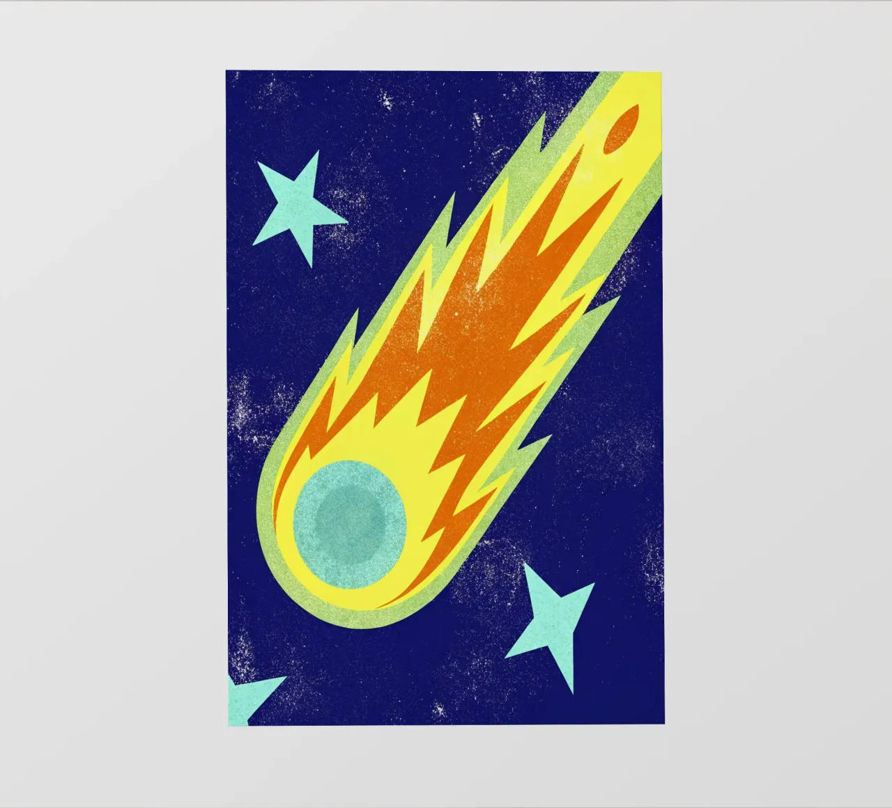 cometa retro art telo in pvc da ralliness