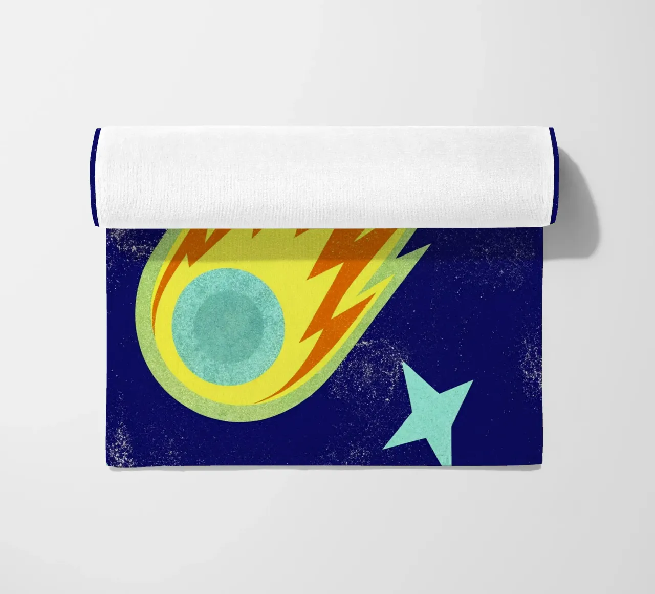 cometa retro art telo mare da ralliness