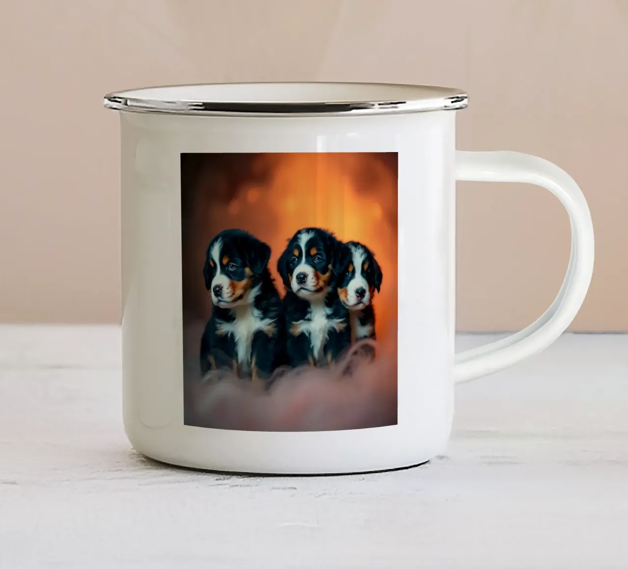 cuccioli carini #90 tazza in smalto da Yumis.Beargang.and.Me
