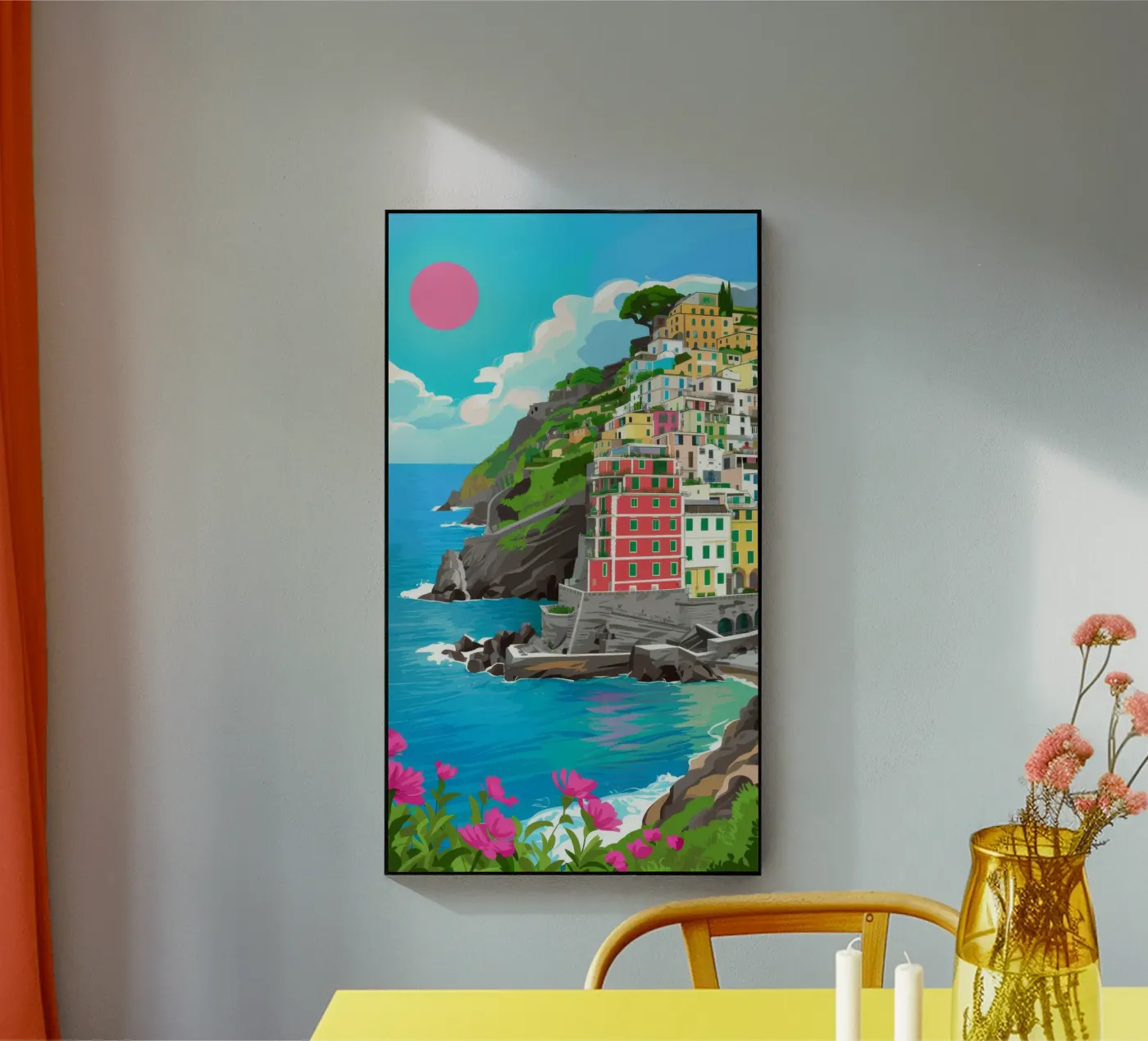 Sole Cremisi Cliffside plexiglass da Jasper Rune