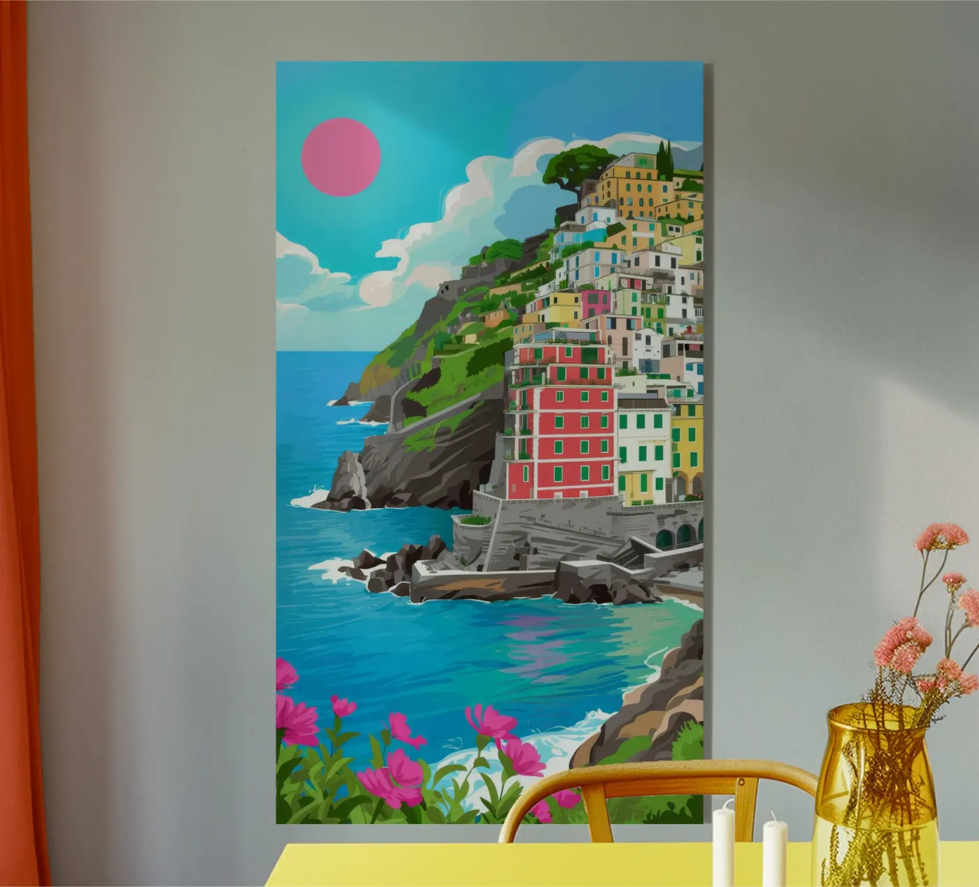 Sole Cremisi Cliffside plexiglass da Jasper Rune