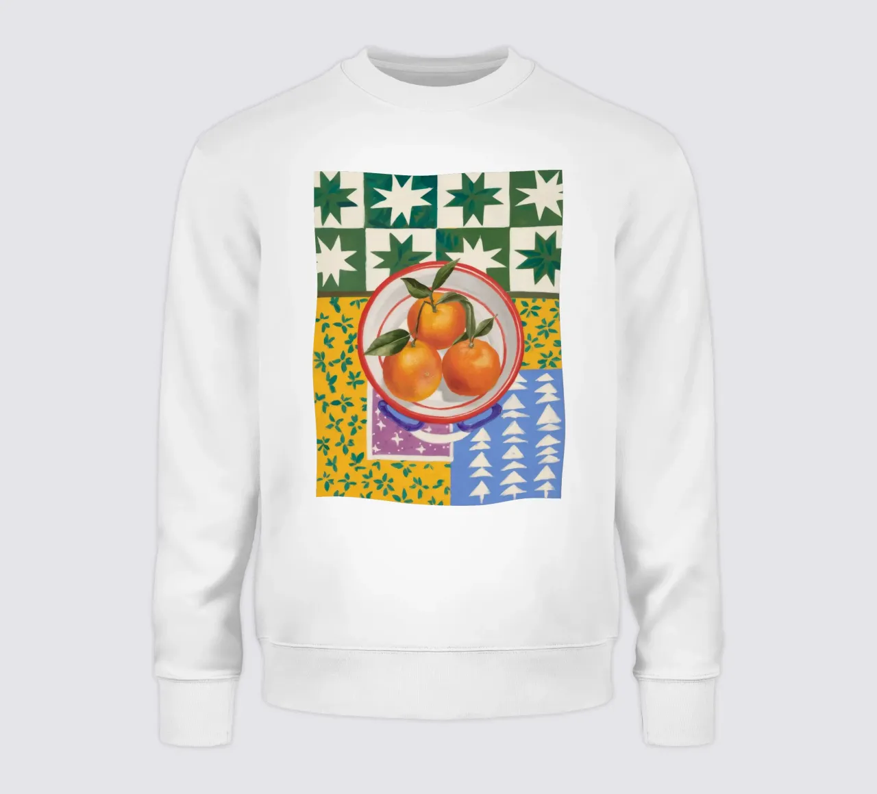 Pattern mandarino Pop felpa da Aurora Muse