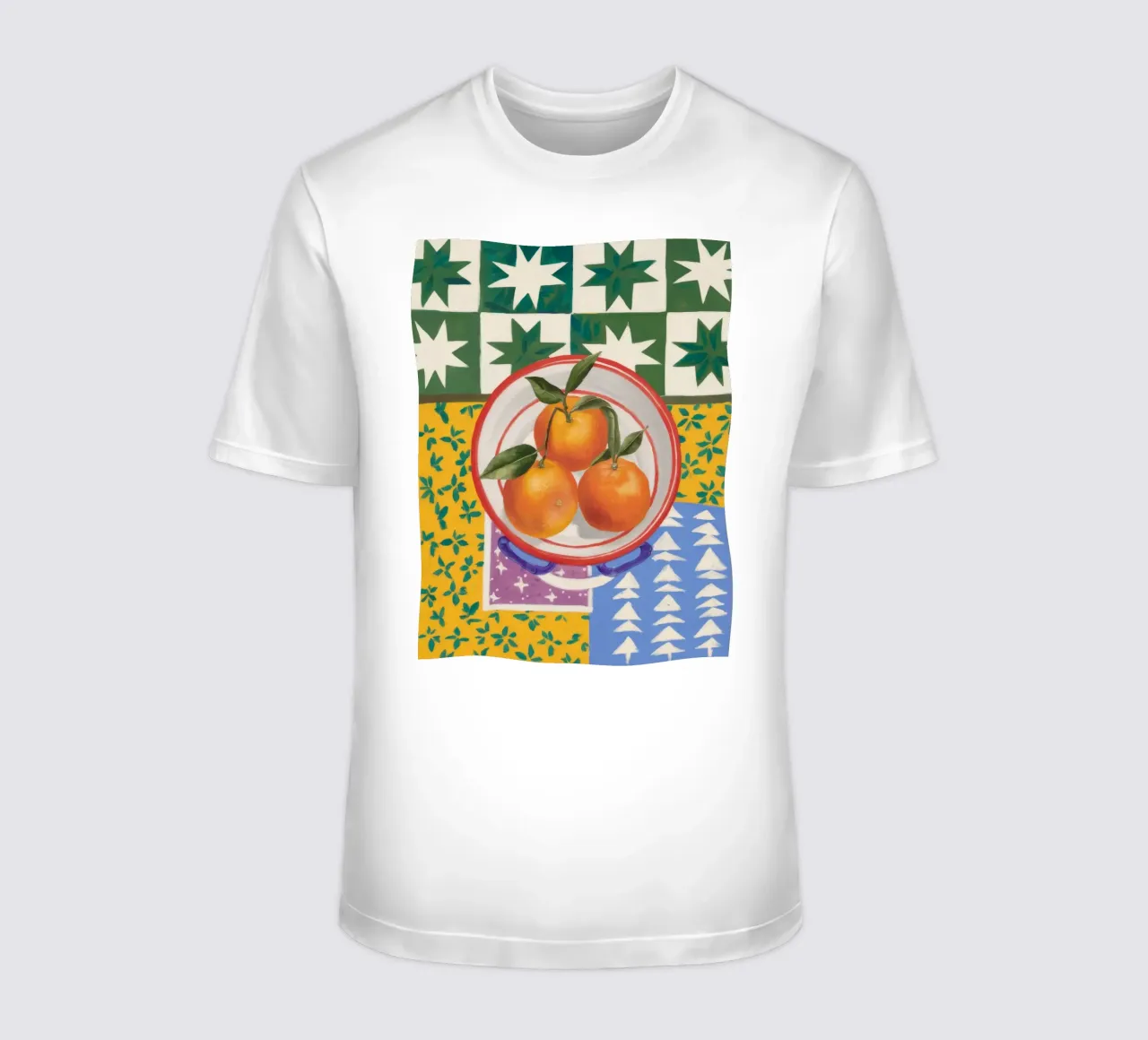 Pattern mandarino Pop t-shirt da Aurora Muse