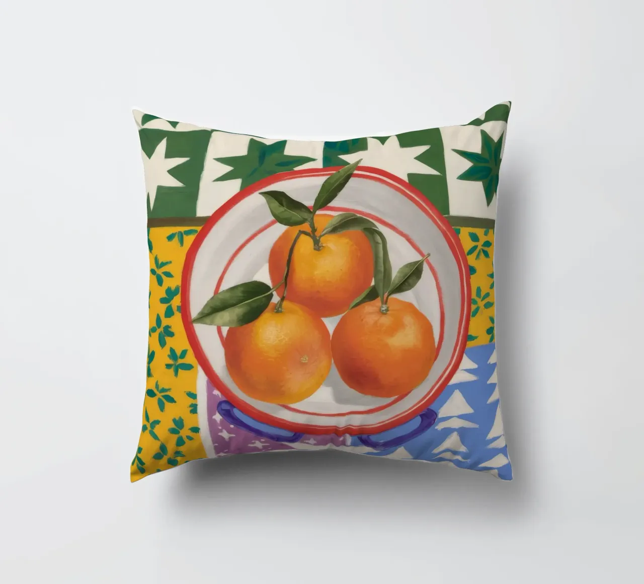 Pattern mandarino Pop cuscino da Aurora Muse