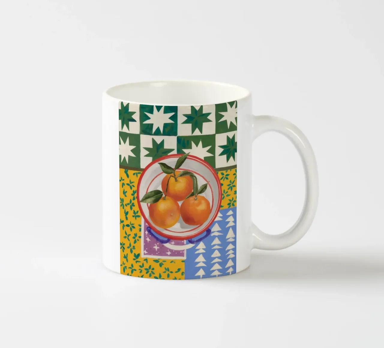 Pattern mandarino Pop tazza in ceramica da Aurora Muse