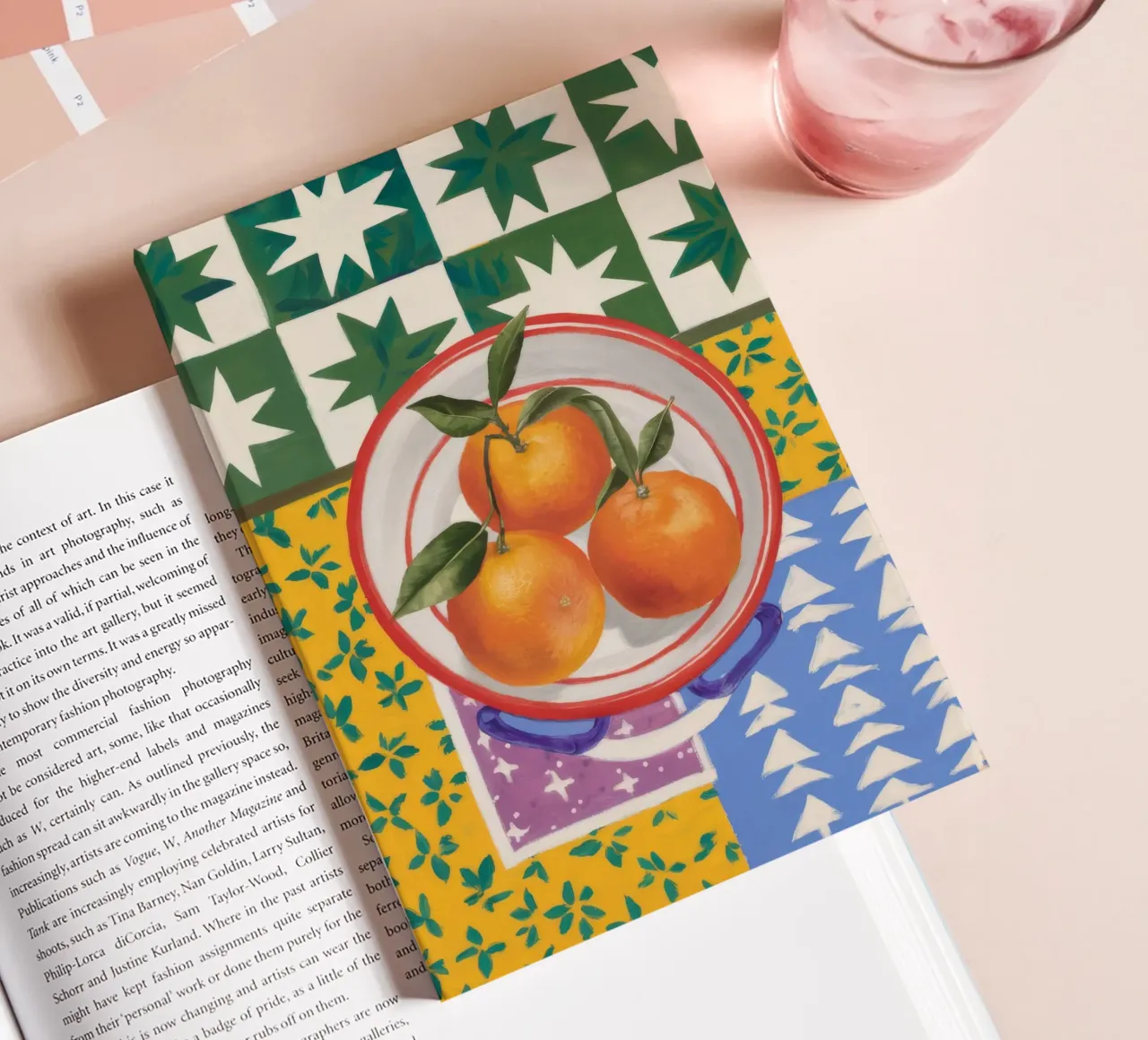 Mandarin Pattern Pop notebook by Aurora Muse