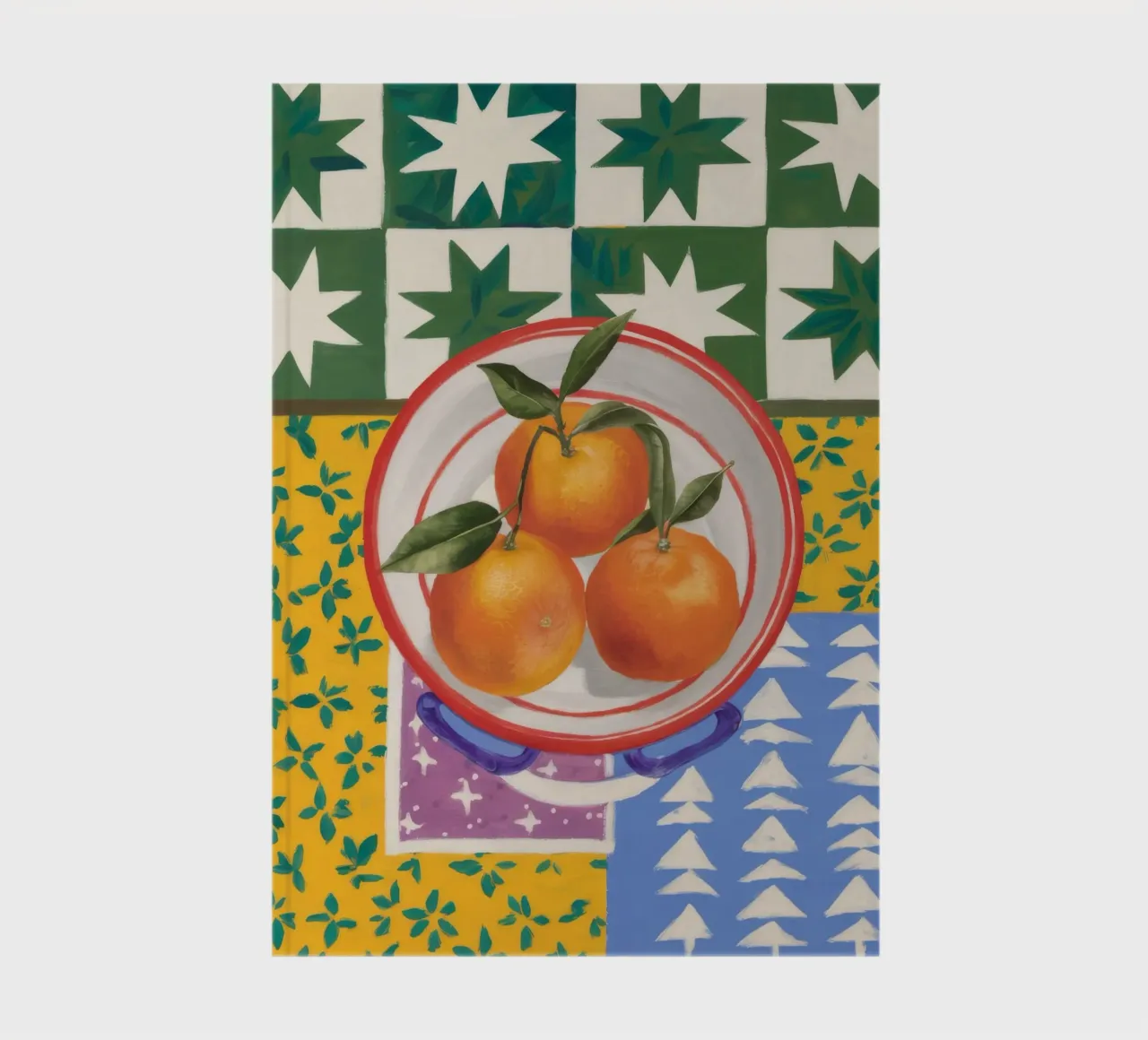 Mandarin Pattern Pop notebook by Aurora Muse